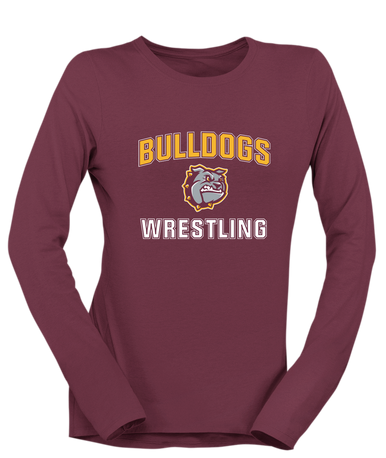 St. Cloud Bulldogs Wrestling Women's LS T-Shirt