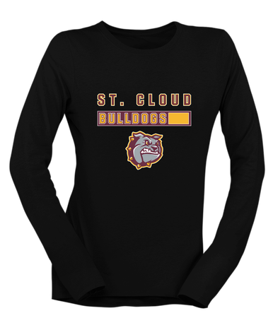 St. Cloud Bulldogs Mascot #7 Women's Premium LS T-Shirt