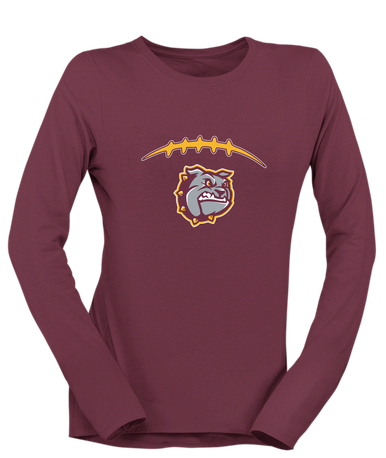 St. Cloud Bulldogs Football #2 Women's LS T-Shirt