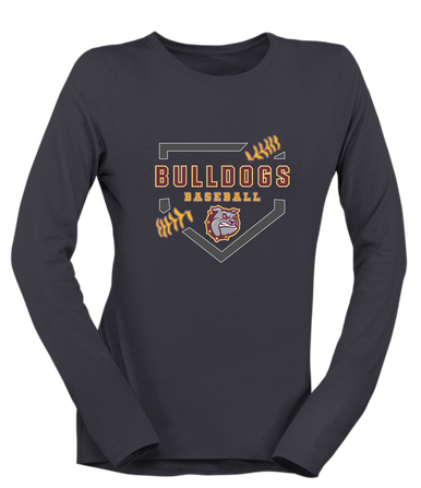 St. Cloud Bulldogs Baseball #2 Women's Premium LS T-Shirt