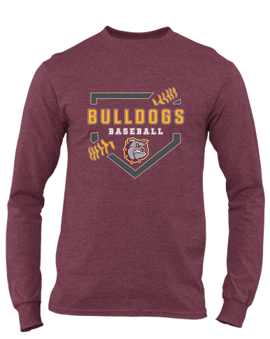 St. Cloud Bulldogs Baseball #2 Men's LS T-Shirt