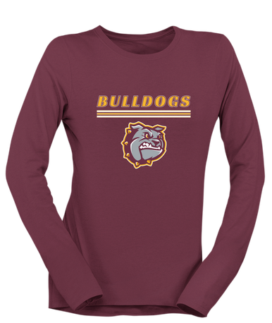 St. Cloud Bulldogs Mascot #8 Women's LS T-Shirt
