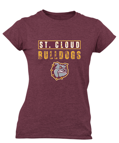 St. Cloud Bulldogs Mascot #9 Women's Premium SS T-Shirt