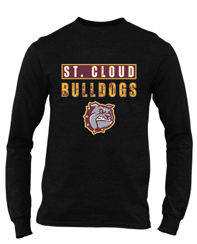 St. Cloud Bulldogs Mascot #9 Men's LS T-Shirt