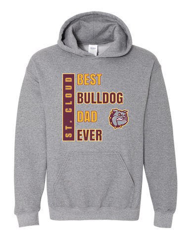 St. Cloud Bulldogs Best Bulldog Dad Men's Hoodie