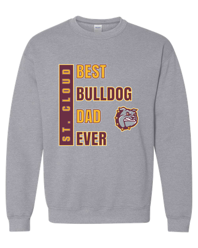 St. Cloud Bulldogs Best Bulldog Dad Men's Sweatshirt