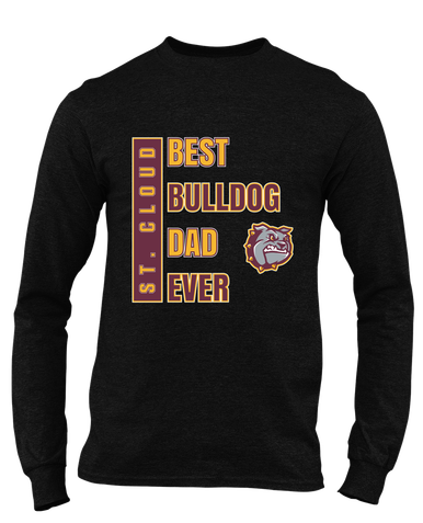 St. Cloud Bulldogs Best Bulldog Dad Men's Premium LS T-Shirt