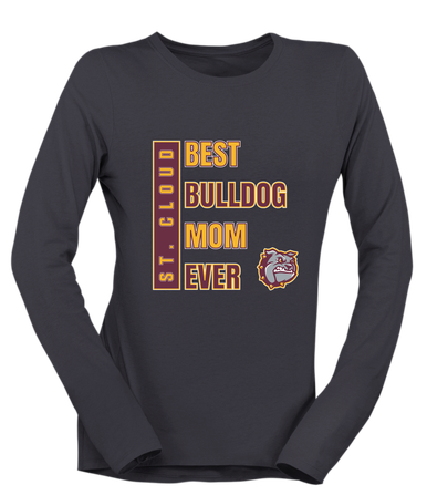 St. Cloud Bulldogs Best Bulldog Mom Women's Premium LS T-Shirt