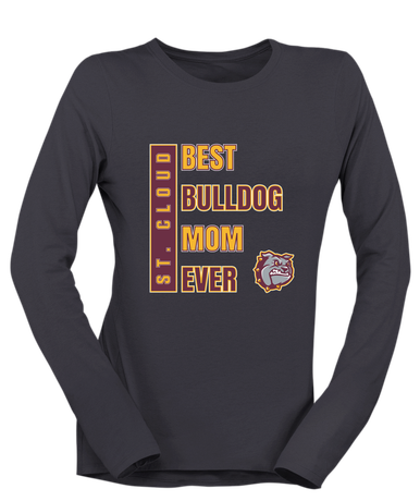 St. Cloud Bulldogs Best Bulldog Mom Women's LS T-Shirt