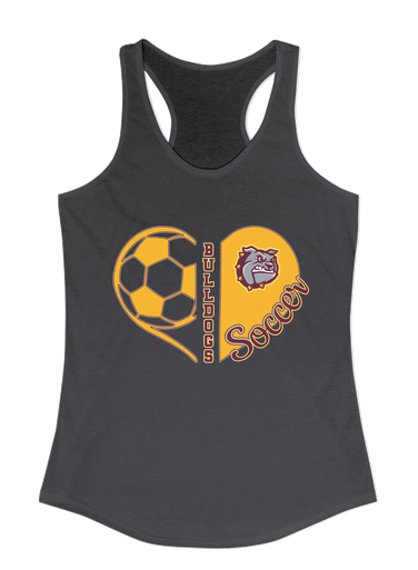 St. Cloud Bulldogs Heart Soccer Women's Tank Top