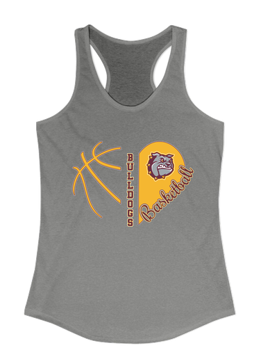 St. Cloud Bulldogs Heart Basketball Women's Tank Top