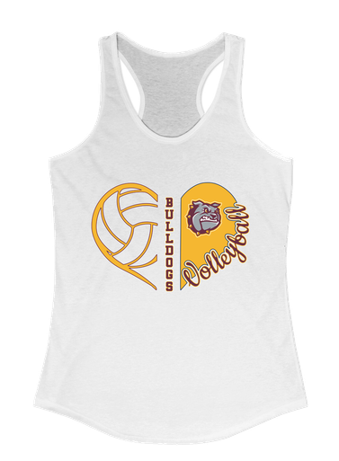 St. Cloud Bulldogs Heart Volleyball Women's Tank Top