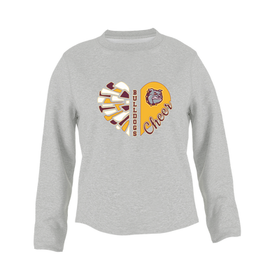 St. Cloud Bulldogs Heart Cheer Women's Sweatshirt