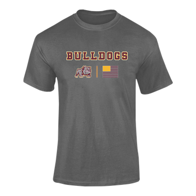 St. Cloud Bulldogs Mascot Team Colors Flag Men's SS T-Shirt