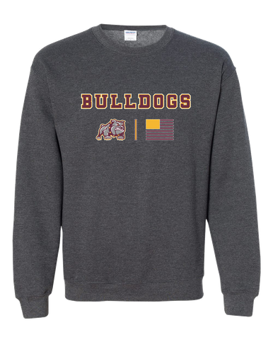 St. Cloud Bulldogs Mascot Team Colors Flag Men's Sweatshirt