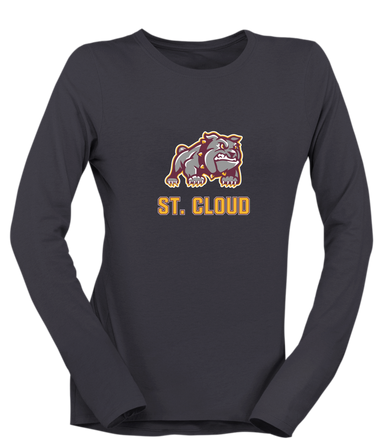 St. Cloud Bulldogs Mascot Mascot #2 Women's Premium LS T-Shirt