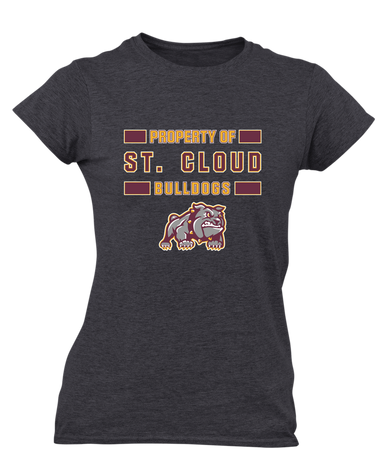 St. Cloud Bulldogs Mascot Property Of Women's Premium SS T-Shirt