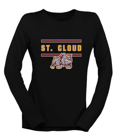 St. Cloud Bulldogs Mascot Mascot #4 Women's Premium LS T-Shirt