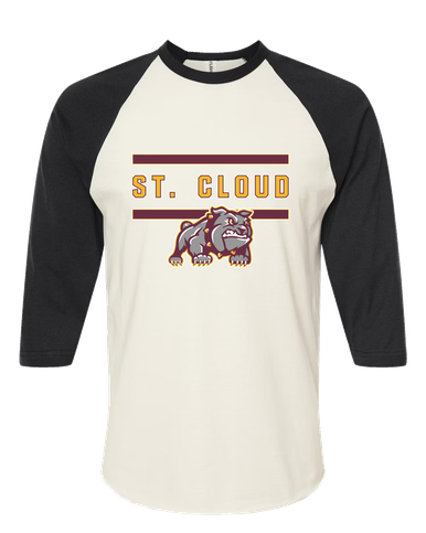 St. Cloud Bulldogs Mascot Mascot #4 Men's Baseball T-Shirt