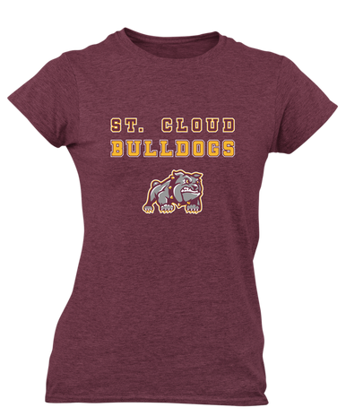 St. Cloud Bulldogs Mascot Spirit Women's SS T-Shirt