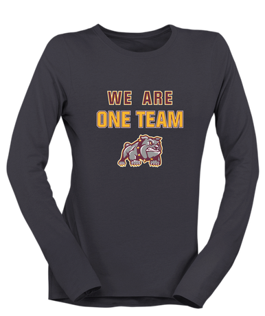 St. Cloud Bulldogs Mascot We Are One Team Women's LS T-Shirt