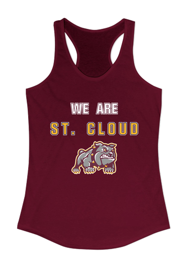 St. Cloud Bulldogs Mascot We Are Women's Tank Top
