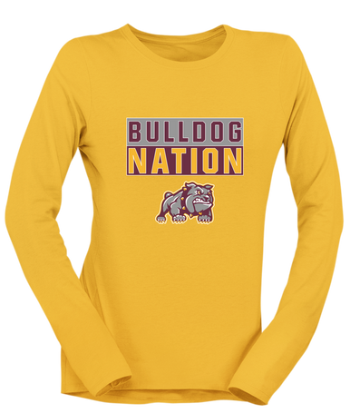 St. Cloud Bulldogs Mascot Nation #1 Women's LS T-Shirt
