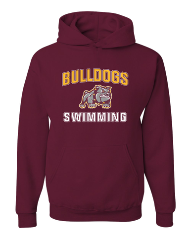 St. Cloud Bulldogs Mascot Swimming Men's Premium Hoodie