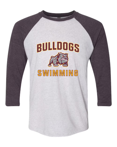 St. Cloud Bulldogs Mascot Swimming Men's Baseball T-Shirt