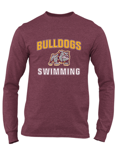St. Cloud Bulldogs Mascot Swimming Men's LS T-Shirt