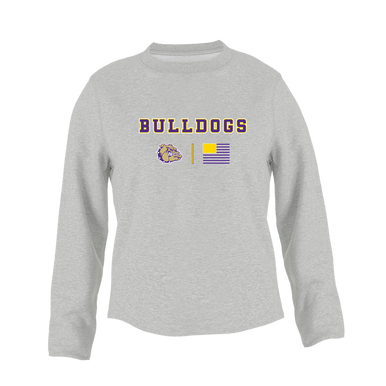 Queen Creek Bulldogs Team Colors Flag Women's Sweatshirt