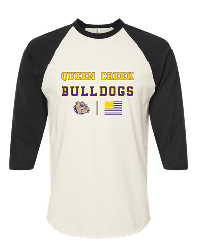 Queen Creek Bulldogs Spirit Flag Women's Baseball T-Shirt