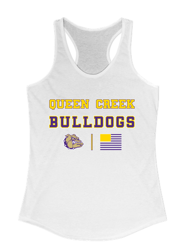Queen Creek Bulldogs Spirit Flag Women's Tank Top
