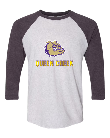 Queen Creek Bulldogs Mascot #2 Women's Baseball T-Shirt