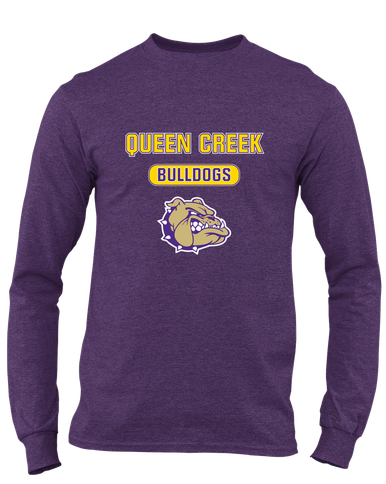 Queen Creek Bulldogs Mascot #3 Men's LS T-Shirt