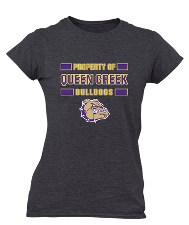 Queen Creek Bulldogs Property Of Women's SS T-Shirt