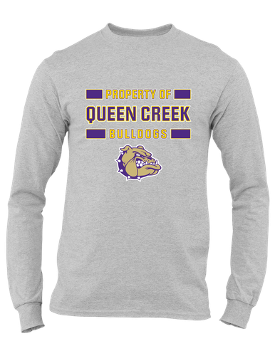 Queen Creek Bulldogs Property Of Men's Premium LS T-Shirt