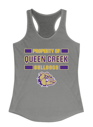 Queen Creek Bulldogs Property Of Women's Tank Top