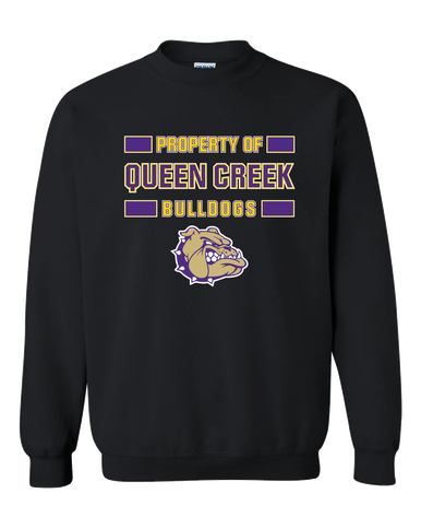Queen Creek Bulldogs Property Of Men's Sweatshirt