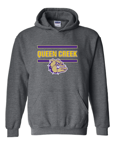 Queen Creek Bulldogs Mascot #4 Men's Hoodie