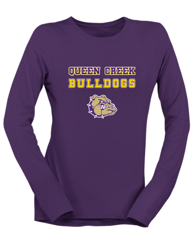 Queen Creek Bulldogs Spirit Women's LS T-Shirt