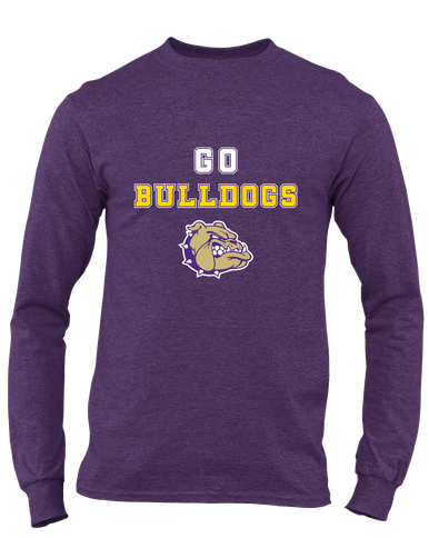 Queen Creek Bulldogs Go Team Men's LS T-Shirt