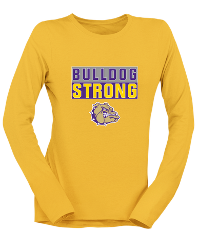 Queen Creek Bulldogs Strong #1 Women's LS T-Shirt