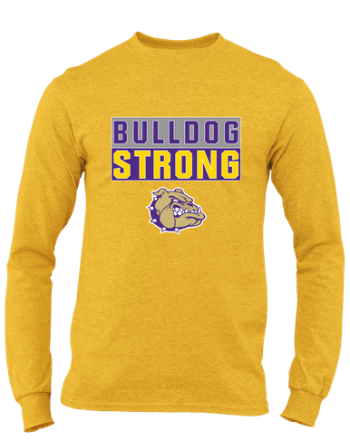 Queen Creek Bulldogs Strong #1 Men's LS T-Shirt