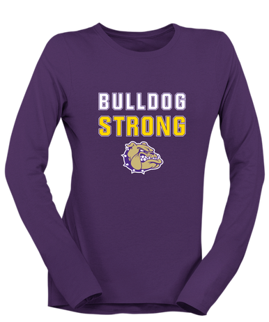 Queen Creek Bulldogs Strong #2 Women's LS T-Shirt
