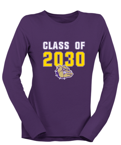 Queen Creek Bulldogs Class of 2030 Women's LS T-Shirt
