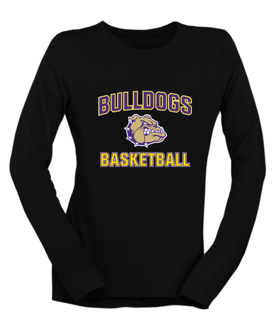 Queen Creek Bulldogs Basketball #1 Women's Premium LS T-Shirt
