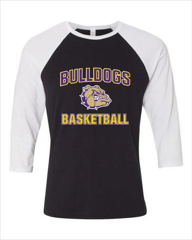 Queen Creek Bulldogs Basketball #1 Women's Baseball T-Shirt