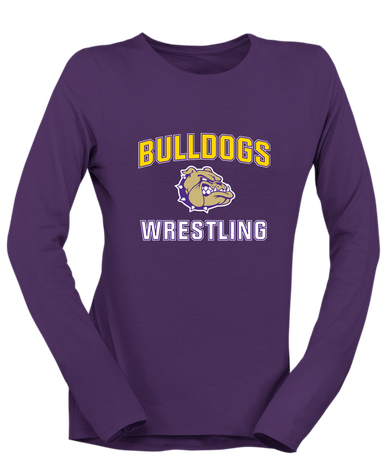 Queen Creek Bulldogs Wrestling Women's LS T-Shirt
