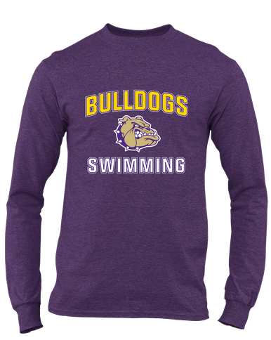 Queen Creek Bulldogs Swimming Men's LS T-Shirt